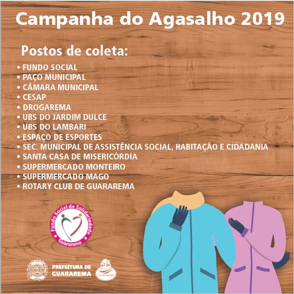 You are currently viewing Câmara Municipal é um dos postos de arrecadação da Campanha do Agasalho 2019