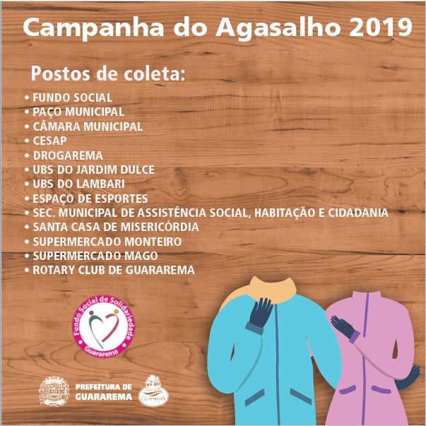 Leia mais sobre o artigo Câmara Municipal é um dos postos de arrecadação da Campanha do Agasalho 2019